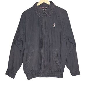 Johnnie Walker Navy Blue Bomber Jacket Vintage Size Large